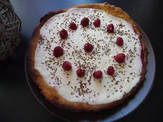 Tarte framboises et mousse de chocolat blanc au thermomix ou sans (Lignac inside)