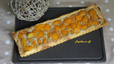 Tarte noisettine aux pêches au thermomix ou sans