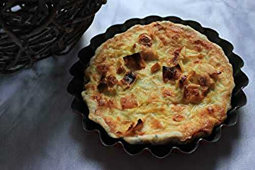 Tartelettes à la fondue de poireaux au miel sur une pâte brisée au pavot au thermomix