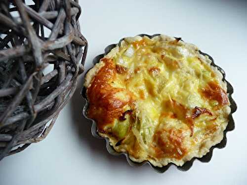 Tartelettes aux oignons et poireaux