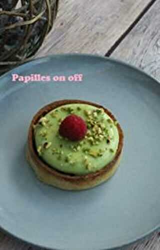 Tartelettes entremets pistache et framboises au thermomix ou sans