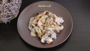 Tian de champignons au parmesan et noisettes