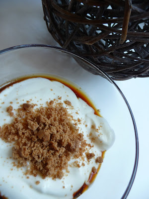 Verrine de fromage blanc au caramel et speculoos