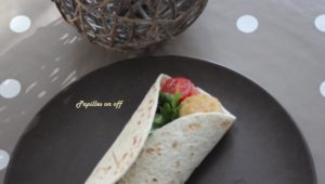 Wraps au chèvre pané