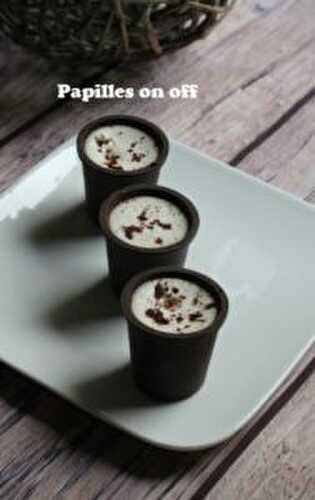 Tiramisu en coque de chocolat – Shot de tiramisu au thermomix ou sans – Papilles On Off