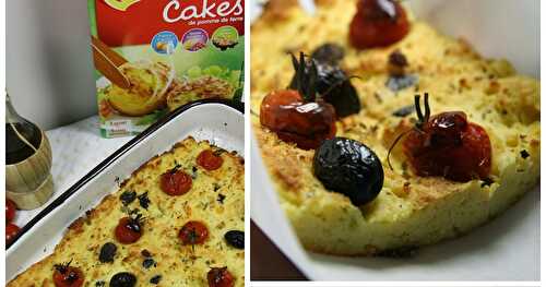 Cake façon Focaccia Pugliese # Cake Party Mousline