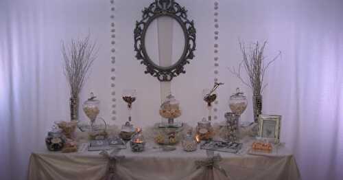 Candy Bar { Mariage Blanc et Argent }