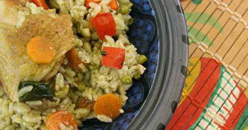 Poulet au Riz, Epinards, Carottes et Coriandre #MAGGI®