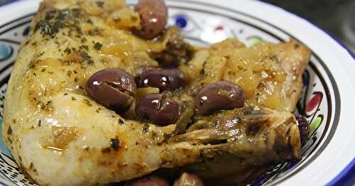 Tajine au Poulet Citrons confits et Olives de Fatema Hal