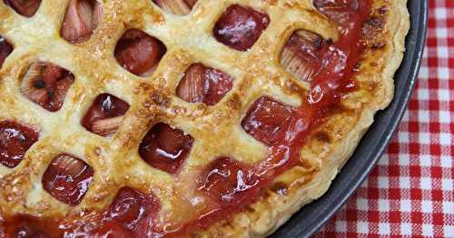 Tarte à la Fraise et à la Rhubarbe - Strawberry-Rhubarb Pie