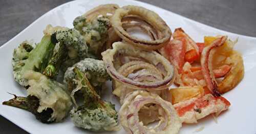 Tempura de Légumes, Papillote de Poisson et Gambas à l'atelier Bénédicta