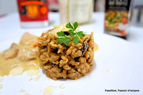 Risotto aux bolets/cèpes et préparation à la truffe