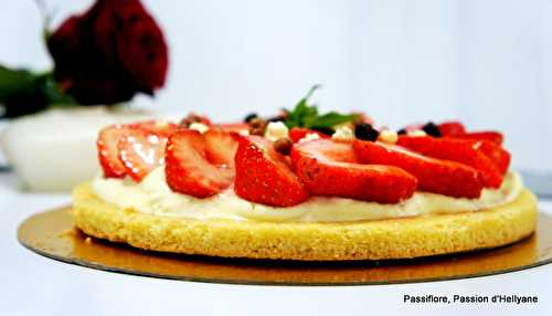 Tarte sucrée - crème pâtissière ou mousseline et fraises