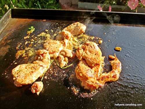 ARAIGNÉE DE PORC Marinée au lait de coco et à la crème de cacahuète - cuisson à la plancha