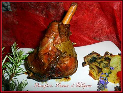 BECQUET D'AGNEAU FONDANT SENTEUR PROVENCE ET SES DENTELLES DE POMMES DE TERRE