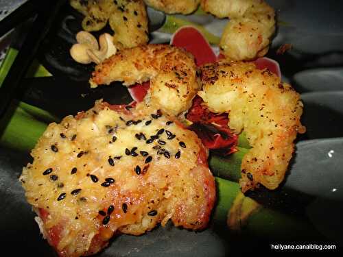 Beignets "TEMPURA" de crevettes et de tomates