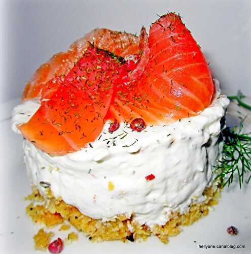 Cheese cake au crabe/crevettes et saumon
