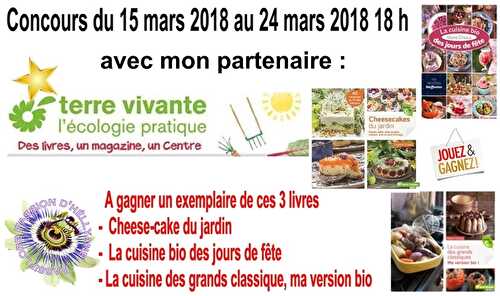 CONCOURS de printemps avec mon partenaire TERRE VIVANTE