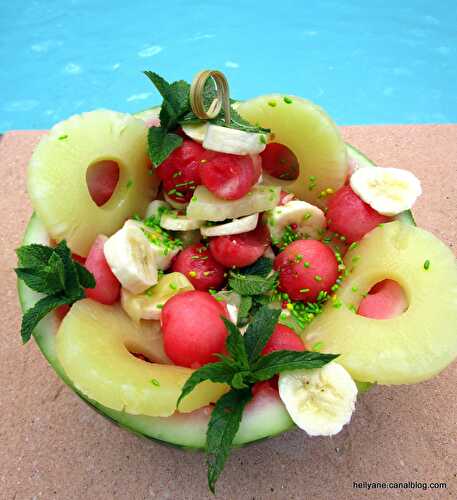 Corbeille de fruits frais de saison au gingembre