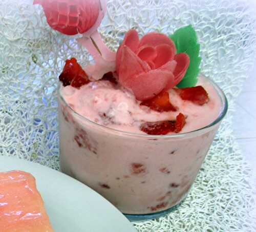 Crème glacée à la fraise