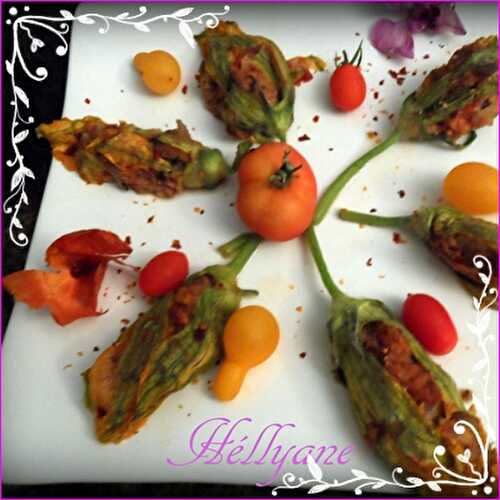 Fleurs de courges farcies