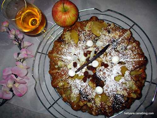 Gâteau breton aux pommes/raisins secs