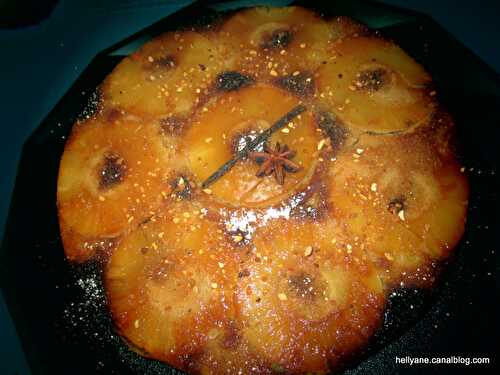 Gâteau renversé à l'ananas, caramélisé et moelleux, très facile