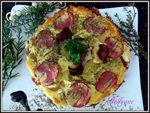 GRATIN "POMMES DE TERRE, MUNSTER, FILET MIGNON PORC"