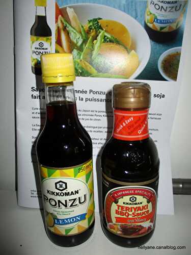 Kikkoman et sa sauce soja citronnée Ponzu une nouveauté