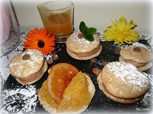 MACARONS A L'ANCIENNE, GANACHE CHOCOLAT PRALINÉE, DU CHEF MICHALAK