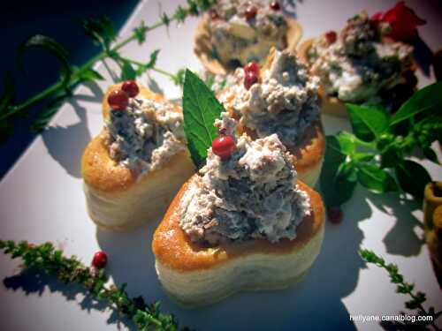 Mini-bouchées "Falafel, coquilles, apéricoeur" à la crème de canard