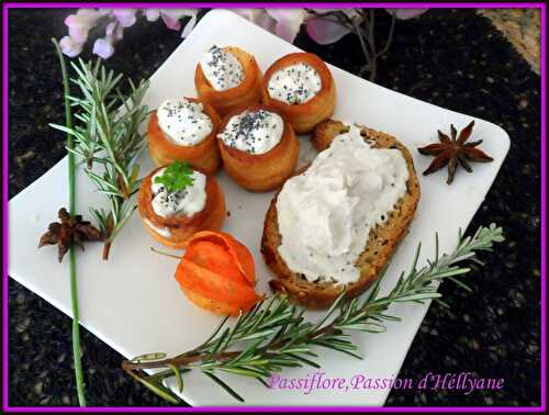 MINI BOUCHÉES FEUILLETÉES à la BRANDADE et GRAINES DE PAVOT