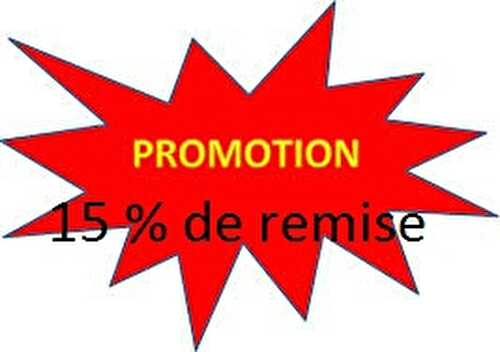 Promotion 15 % de remise