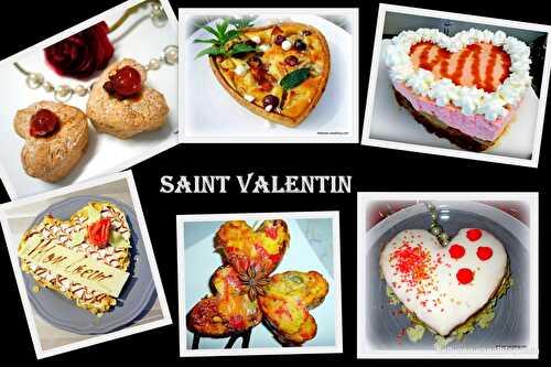 Récapitulatif de recettes pour la SAINT VALENTIN