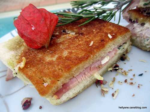 RECETTE CROQUE- MONSIEUR "SANDWICH" CUISSON A LA POÊLE