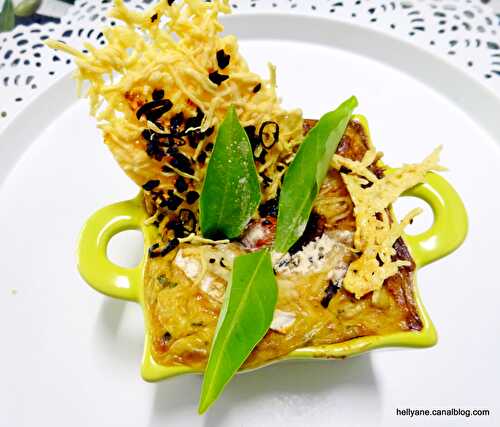 Recette du gratin de courgettes aux fromages chèvre/emmental, à la poudre et feuilles de baobab