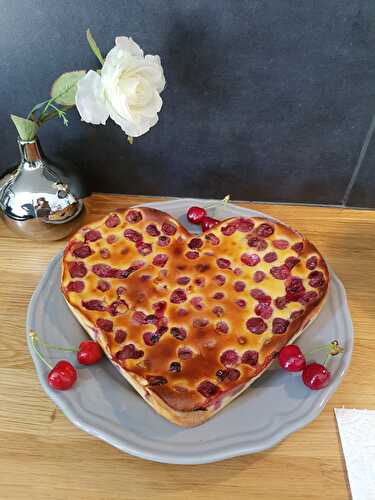 Recette facile Clafoutis aux cerises + une variante aux abricots nougat