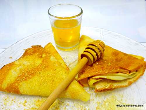 Recette facile de Crêpes au miel aux citrons et au sucre de bouleau