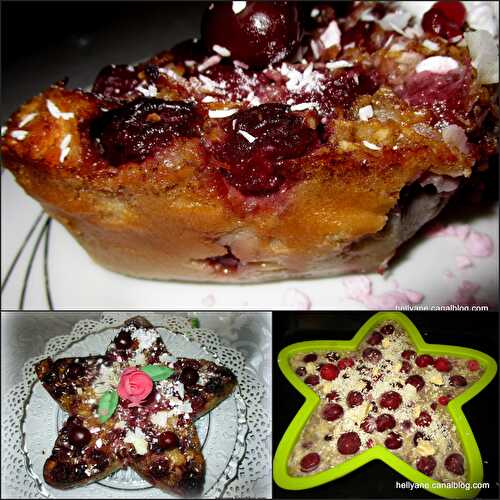 Recette facile du clafoutis aux cerises à la poudre d'Acai