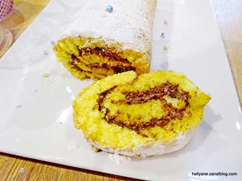 Recette facile du gâteau roulé à la pâte à tartiner