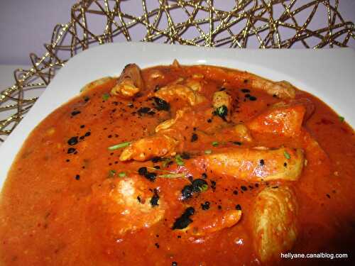 Recette facile, Escalopes de dinde sauce tomate/coco/curcuma BIO