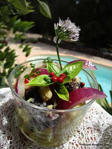 Recette salade de pommes de terre au foie de morue et hareng fumé