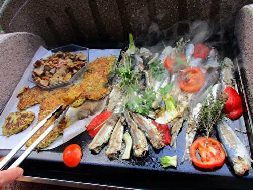 Sardines à la Provençale, cuisson à la Plancha