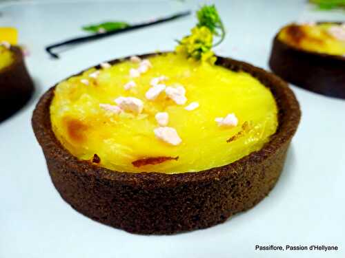 Trendy rond au flan patissier - tartelette