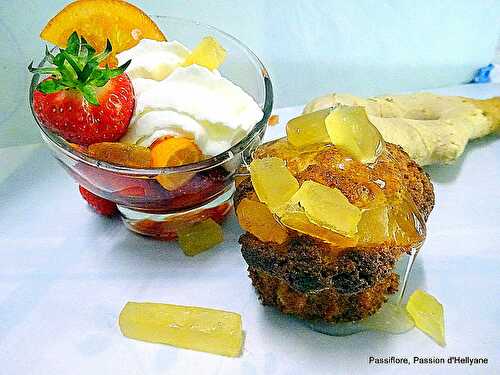 MUFFINS AU GINGEMBRE CONFIT