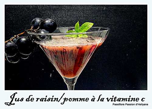 Jus de raisin et de pomme à la vitamine C