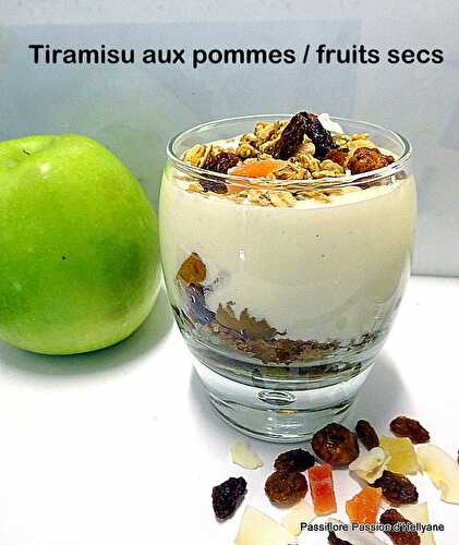 TIRAMISU AUX POMMES /FRUITS SECS