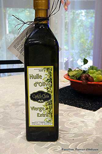 Réassort : Castel Chris Huile d'Olive Vierge Extra - un goût unique