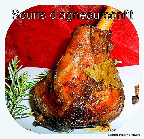 PÂQUES - SOURIS BECQUET D'AGNEAU sauce au miel