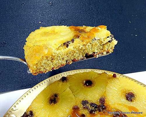 Gâteau moelleux ananas/raisins secs